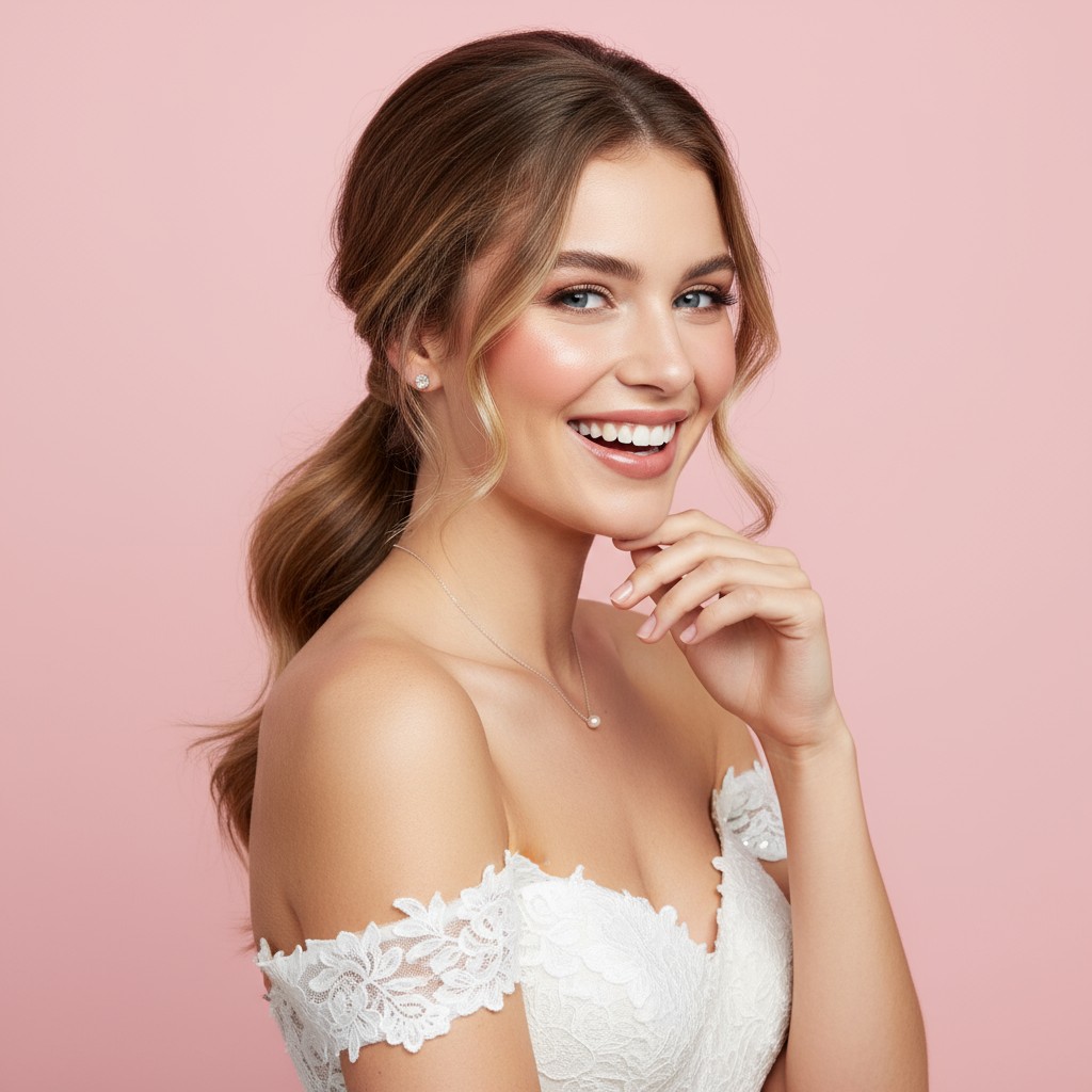 Low Ponytail Wedding Hair Ideas